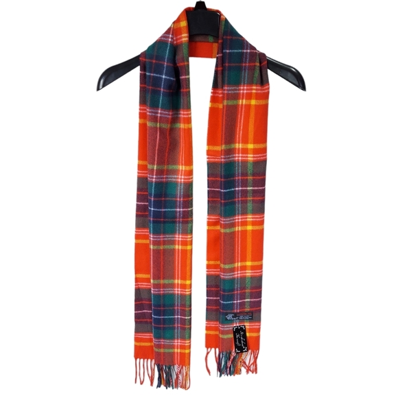 Cashmere Feel Classic Scarf Red Multicolor Plaid Winter Scarf Soft New Warm - Picture 1 of 12